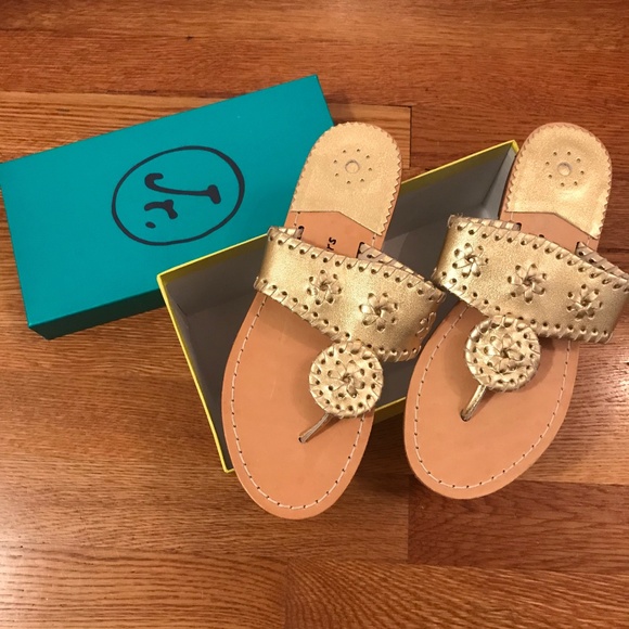 Jack Rogers Other - New Jack Rogers girls size 4 gold sandals